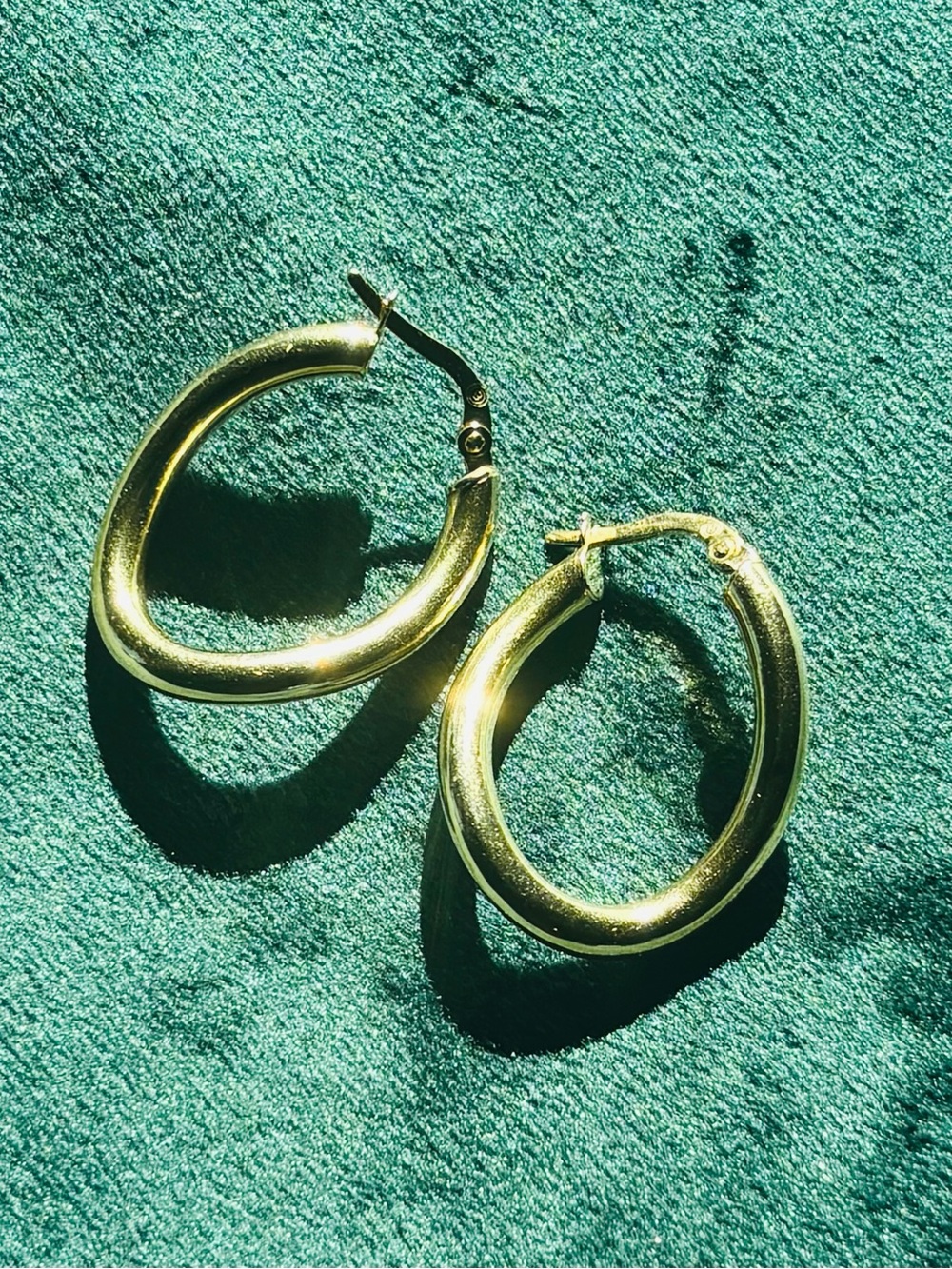 14k Gold Twist Hoop Earrings - Classic Shiny Gold Women’s Jewelry